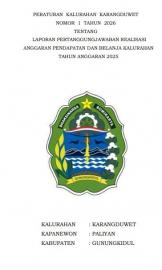 PERKAL KARANGDUWET NOMOR 1 TAHUN 2026 TENTANG LPJ APBKAL 2025